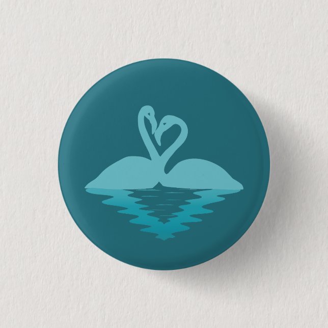 Flamingo Embrace Button (Front)