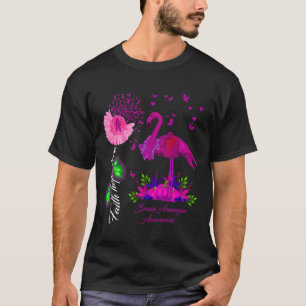 Flamingo Faith Hope Love Brain Aneurysm Awareness  T-Shirt