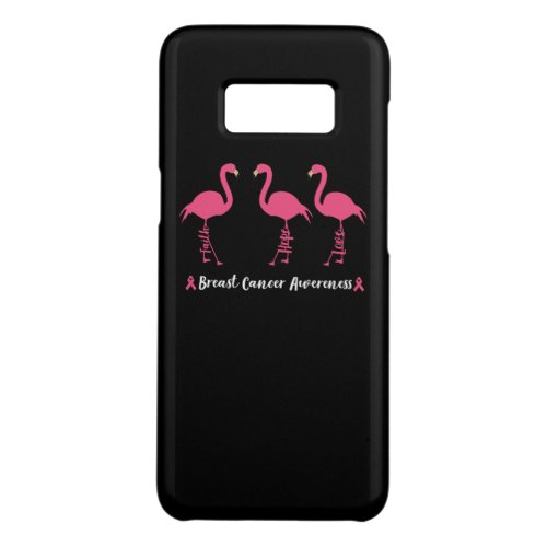 Flamingo Faith Hope Love Breast Cancer Awareness Case_Mate Samsung Galaxy S8 Case