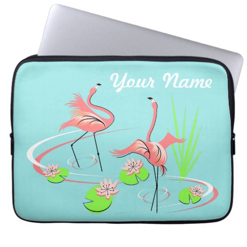 Flamingo Fandango Duo 2 Name laptop sleeve