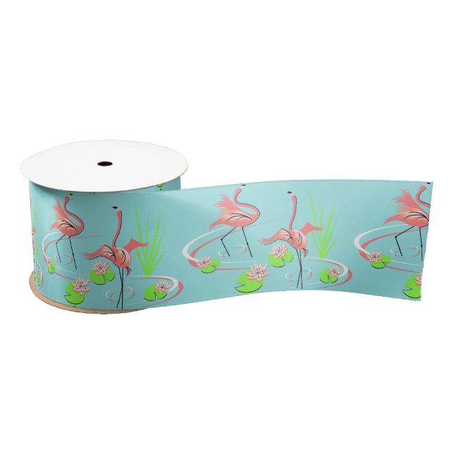 Flamingo Fandango Duo 2 ribbon satin (Spool)