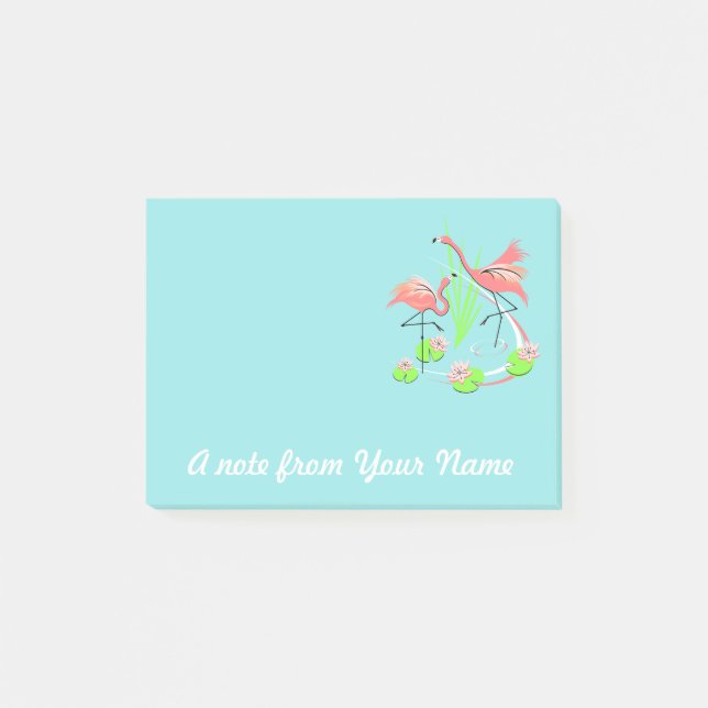 Flamingo Fandango Duo Text note (Front)