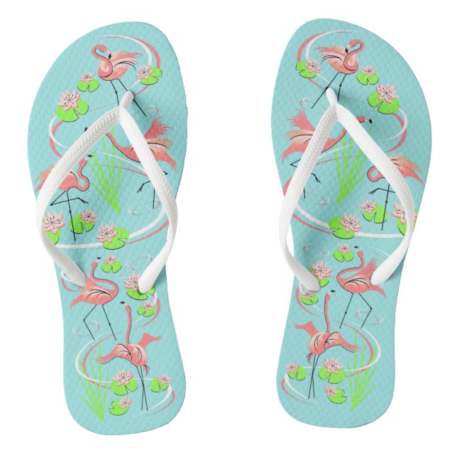 Flamingo Fandango flip flops (Footbed)