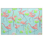 Flamingo Fandango Multi fabric large pattern