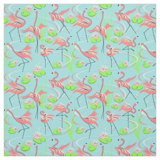 Flamingo Fandango Multi fabric small pattern