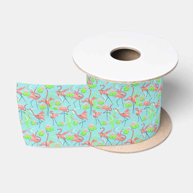 Flamingo Fandango Multi ribbon satin (Spool)