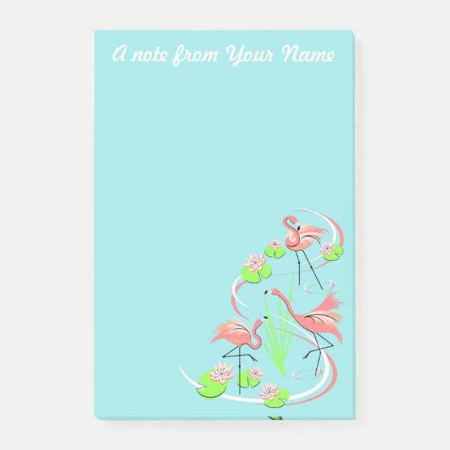 Flamingo Fandango Trio Text note vertical (Front)