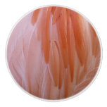 Flamingo Feathers in Shades of Pink Ceramic Knob