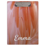 Flamingo Feathers in Shades of Pink Clipboard