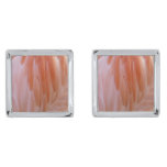 Flamingo Feathers in Shades of Pink Cufflinks