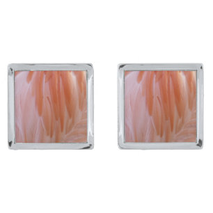 Flamingo Feathers in Shades of Pink Cufflinks