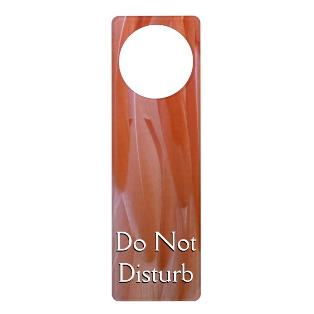 Flamingo Feathers in Shades of Pink Door Hanger (Front)