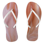 Flamingo Feathers in Shades of Pink Flip Flops