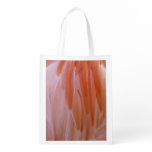 Flamingo Feathers in Shades of Pink Grocery Bag