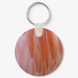 Flamingo Feathers in Shades of Pink Keychain