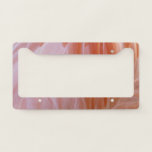 Flamingo Feathers in Shades of Pink License Plate Frame