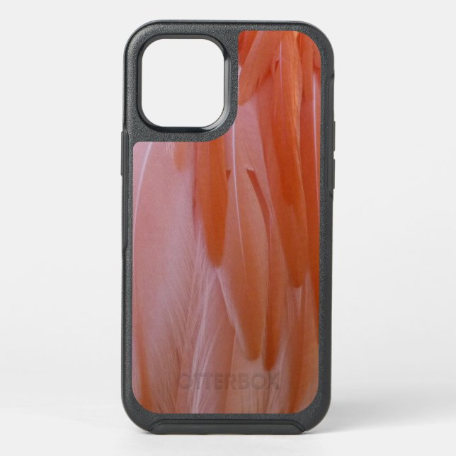 Flamingo Feathers in Shades of Pink Otterbox iPhone Case (Back)