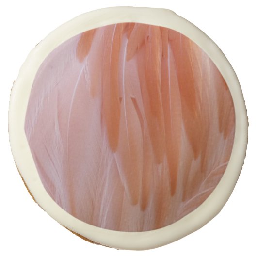 Flamingo Feathers in Shades of Pink Sugar Cookie (Front)