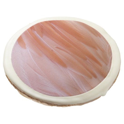 Flamingo Feathers in Shades of Pink Sugar Cookie (Angled)