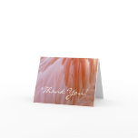 Flamingo Feathers in Shades of Pink Thank You Card