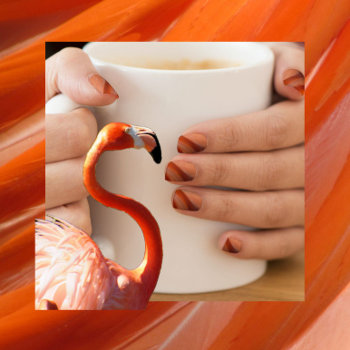 Flamingo Feathers Minx Nails Minx Nail Wraps by CatsEyeViewGifts at Zazzle