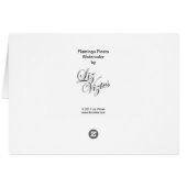 Flamingo Fiesta Card (Back Horizontal)