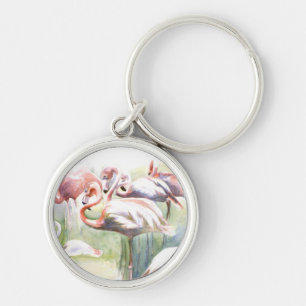 Flamingo Fiesta Keychain