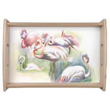 Flamingo Fiesta Serving Tray