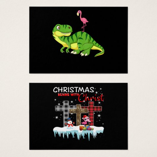 Flamingo | Flamingo Dinosaur Lovers (Front & Back)