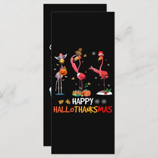 Flamingo | Flamingo Happy HalloThanksmas (Front/Back)