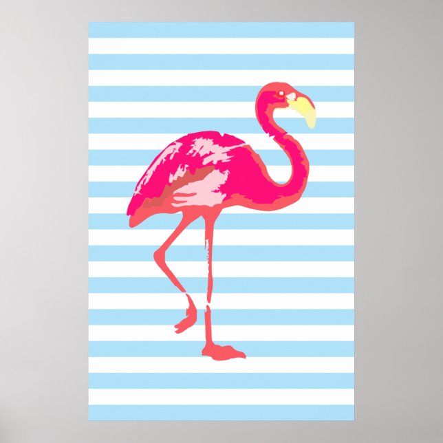 Flamingo, Flamingo poster, summer poster, Poster (Front)