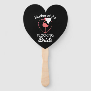 Flamingo Flamingo Wedding Mor Of Flocking Bride Hand Fan