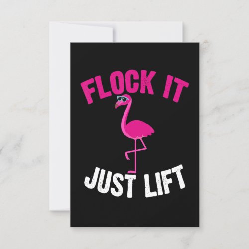 Flamingo  Flamingo Weightlifting Flock Invitation