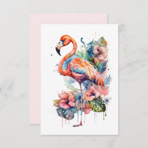 Flamingo Flat Card