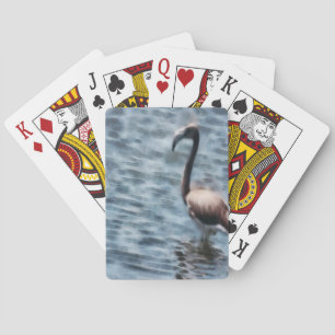 Flamingo Fledgling Watercolor Poker Cards