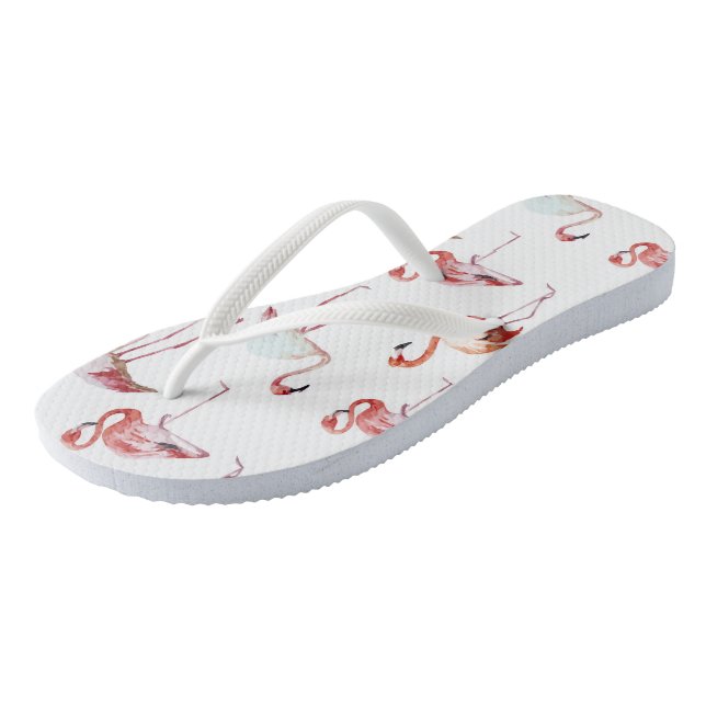 Flamingo Flip Flops (Angled)