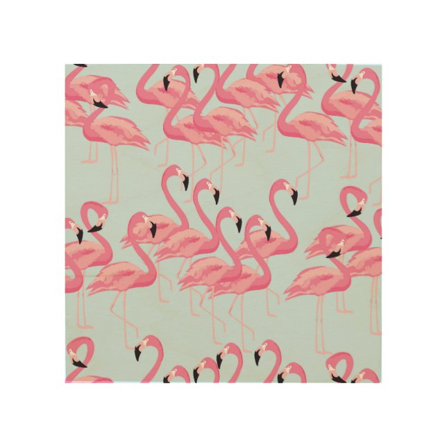 Flamingo Flock: Tropical Vintage Print (Front)