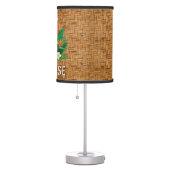 Flamingo Floral Wicker Print Table Lamp (Right)