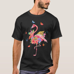 Flamingo Flower Flamingo Gift Women Girl T-Shirt