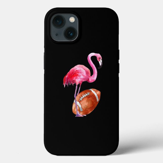 Flamingo Flower Rugby Ball Animal Lover Gift Case-Mate iPhone Case (Back)