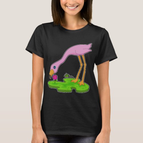 Flamingo Flower T_Shirt
