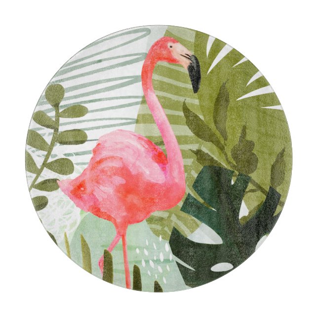 Flamingo Forest Cutting Board (Front)