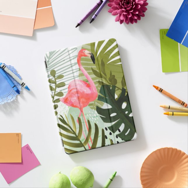 Flamingo Forest iPad Pro Cover (Desk)