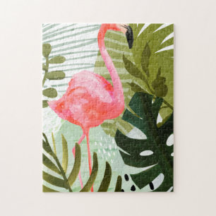 Flamingo Forest Jigsaw Puzzle