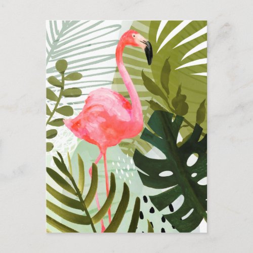 Flamingo Forest Postcard