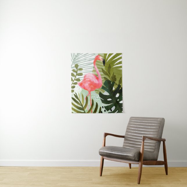 Flamingo Forest Tapestry (In Situ)