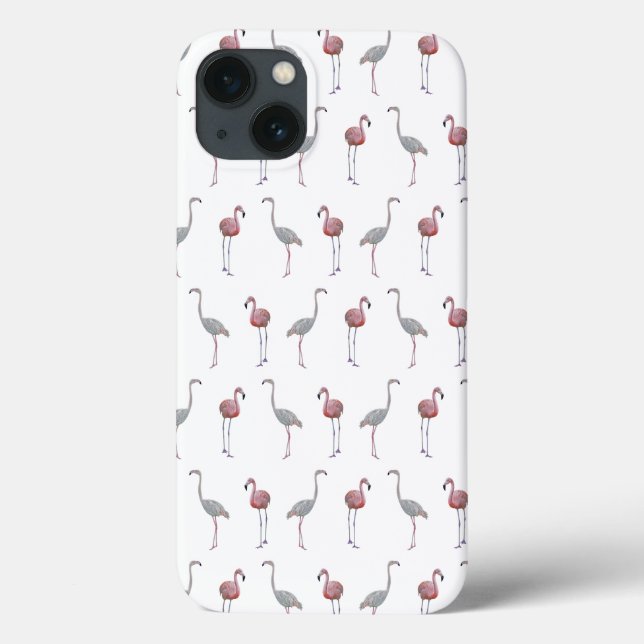 Flamingo Frenzy iPad Mini Case (White) (Back)
