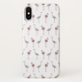 Flamingo Frenzy iPhone X Case (Choose Colour)