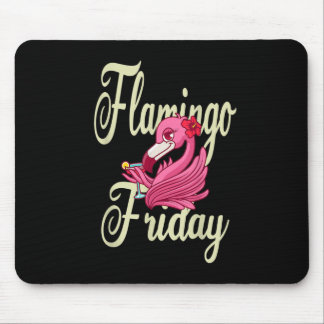 Flamingo Friday Mouse Pad