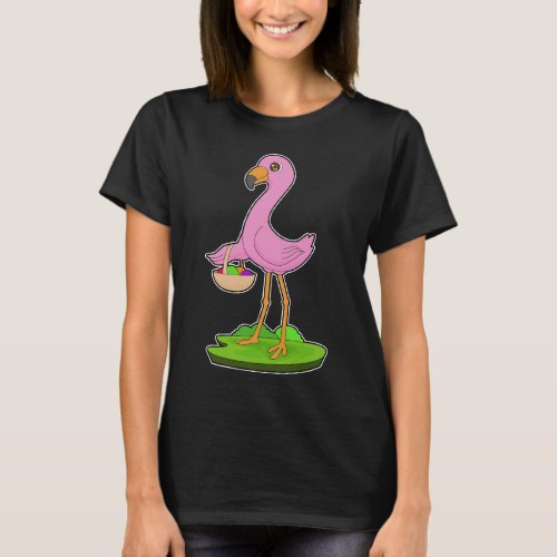 Flamingo Fruit Basket T_Shirt